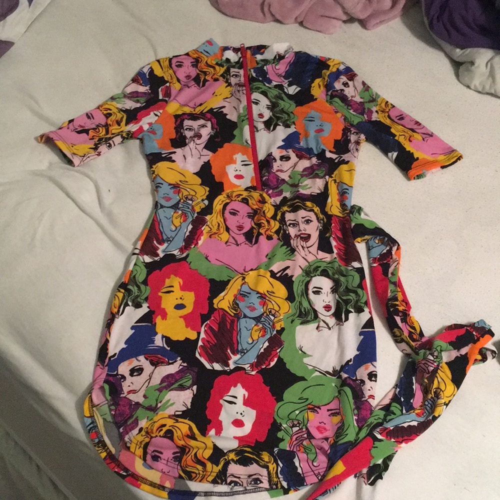 Retro mini dress/long top